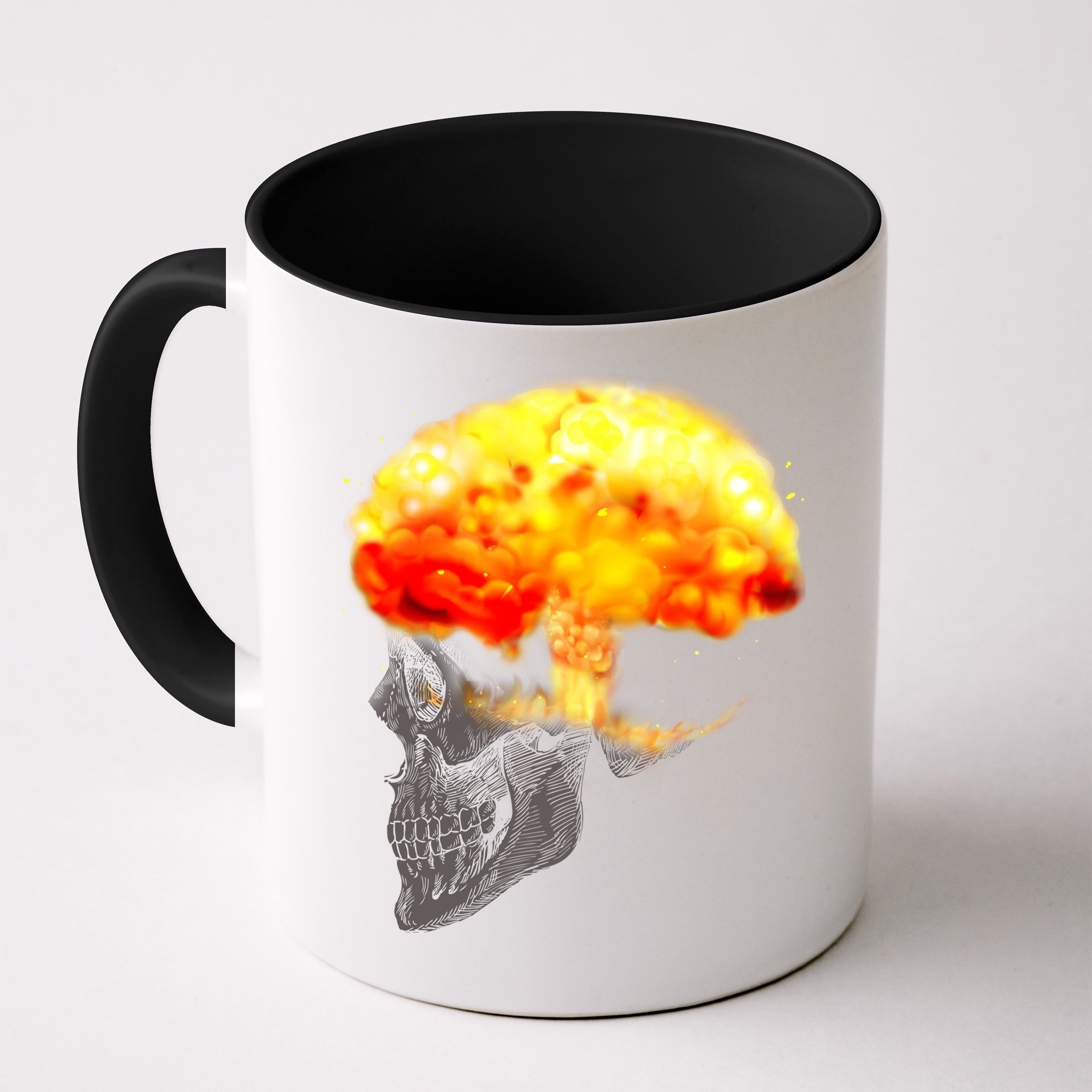 Skull Mind On Fire Mug