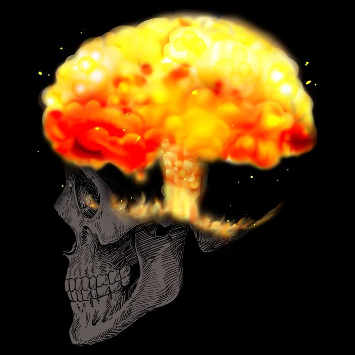 Skull Mind On Fire Mug