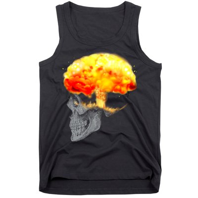 Skull Mind On Fire Tank Top