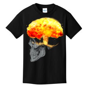 Skull Mind On Fire Kids T-Shirt