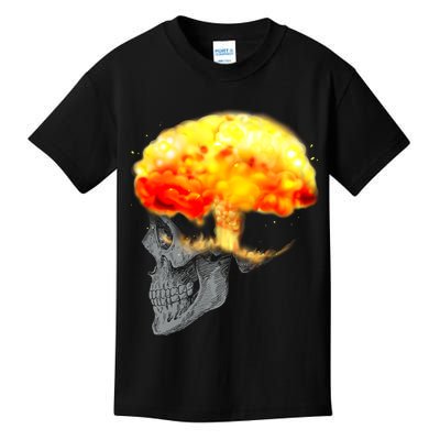 Skull Mind On Fire Kids T-Shirt