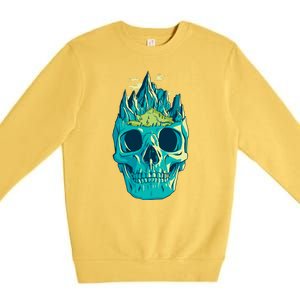 Skull Mountains Premium Crewneck Sweatshirt