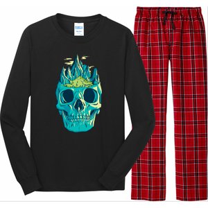 Skull Mountains Long Sleeve Pajama Set