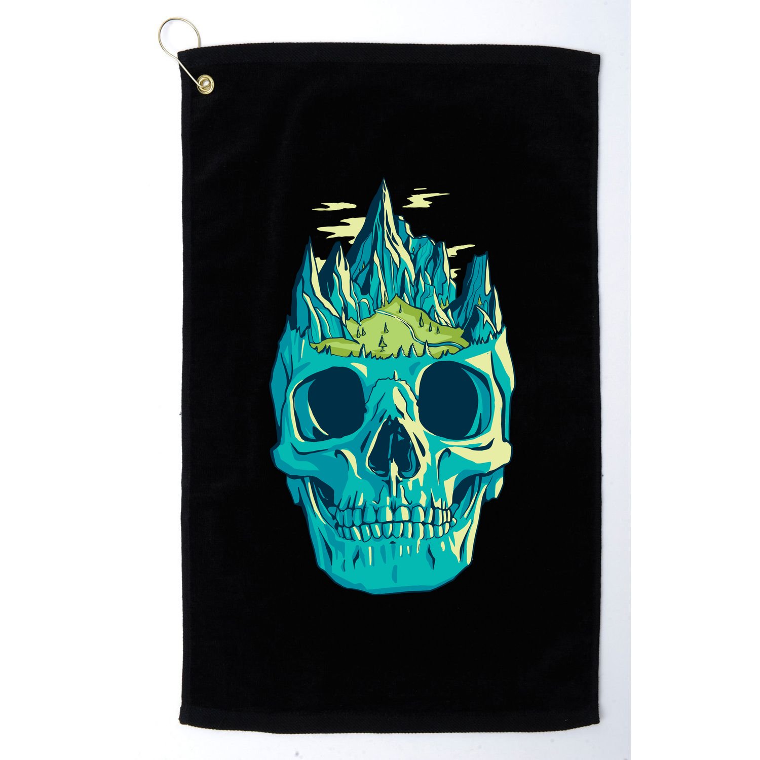 Skull Mountains Golf Towel