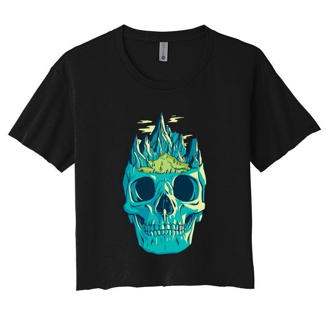 Skull Mountains Crop Top