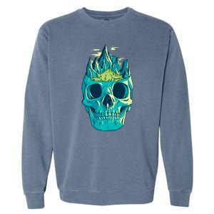 Skull Mountains Garment-Dyed Sweatshirt