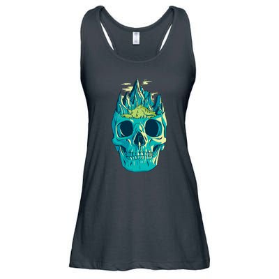 Skull Mountains Ladies Essential Flowy Tank