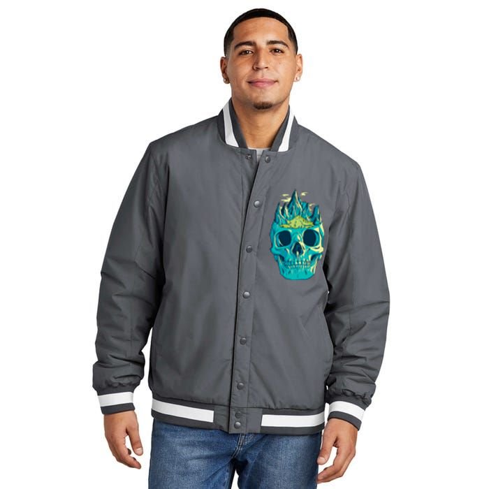 Skull Mountains Insulated Varsity Jacket