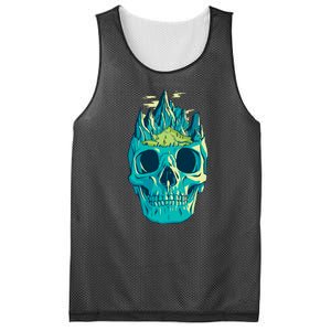 Skull Mountains Mesh Reversible Basketball Jersey Tank