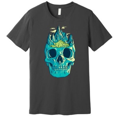 Skull Mountains Premium T-Shirt