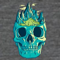 Skull Mountains Premium T-Shirt