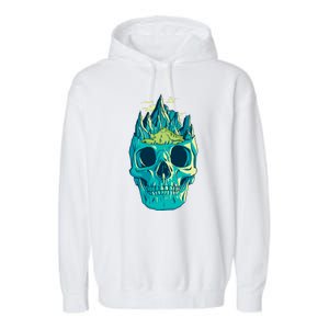 Skull Mountains Garment-Dyed Fleece Hoodie