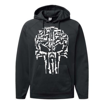 Skull Of Guns Performance Fleece Hoodie