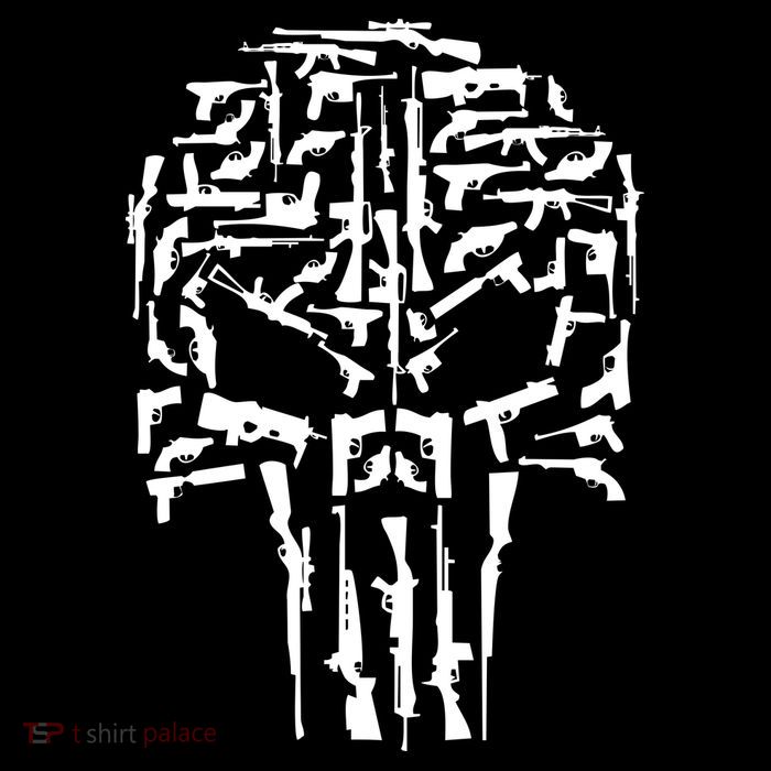 Skull Of Guns Button
