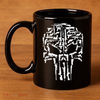 Skull Of Guns 11oz C Handle Ceramic Mug