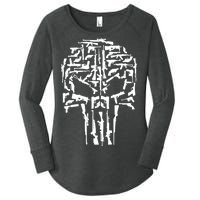 Skull Of Guns Women's Perfect Tri Tunic Long Sleeve Shirt