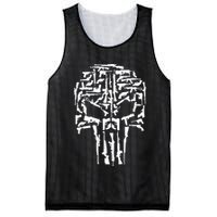 Skull Of Guns Mesh Reversible Basketball Jersey Tank