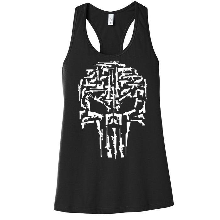 Skull Of Guns Women's Racerback Tank