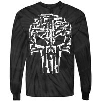 Skull Of Guns Tie-Dye Long Sleeve Shirt