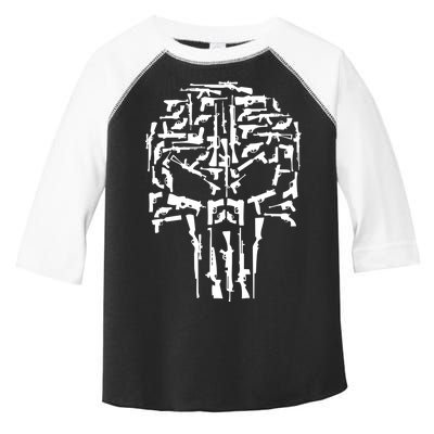 Skull Of Guns Toddler Fine Jersey T-Shirt