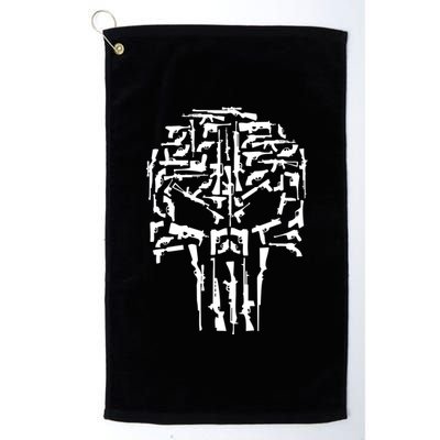 Skull Of Guns Platinum Collection Golf Towel