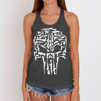 Skull Of Guns Women's Knotted Racerback Tank