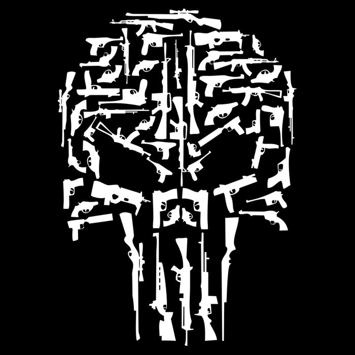 Skull Of Guns Kids T-Shirt