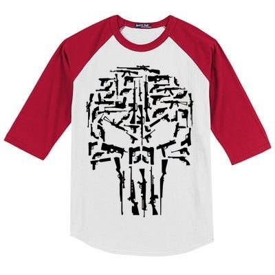 Skull Of Guns Kids Colorblock Raglan Jersey