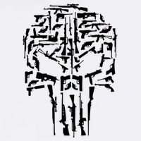 Skull Of Guns Garment-Dyed Sweatshirt