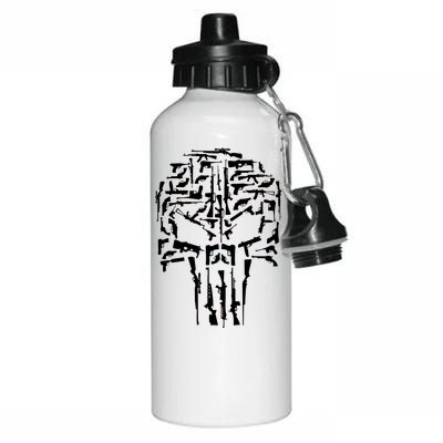 Skull Of Guns Aluminum Water Bottle