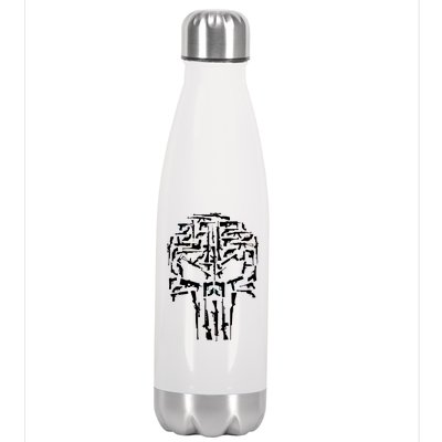 Skull Of Guns Stainless Steel Insulated Water Bottle