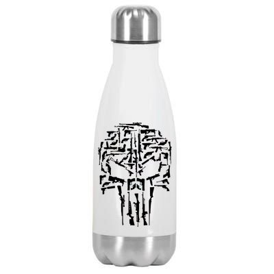 Skull Of Guns Stainless Steel Insulated Water Bottle