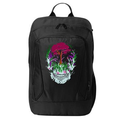 Skull Of Nature City Backpack