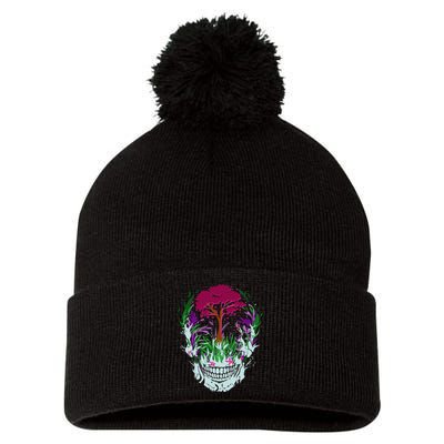 Skull Of Nature Pom Pom 12in Knit Beanie