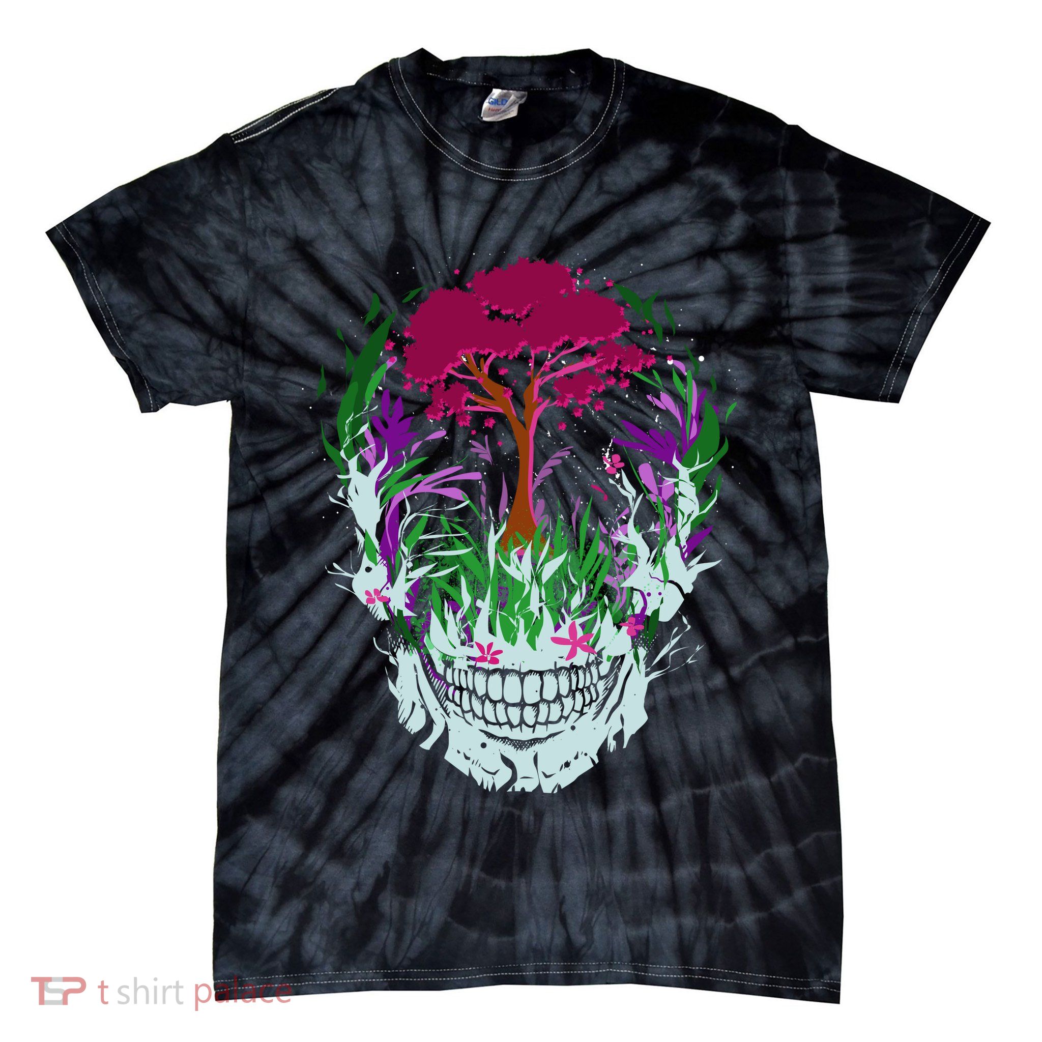 Skull Of Nature Tie-Dye T-Shirt