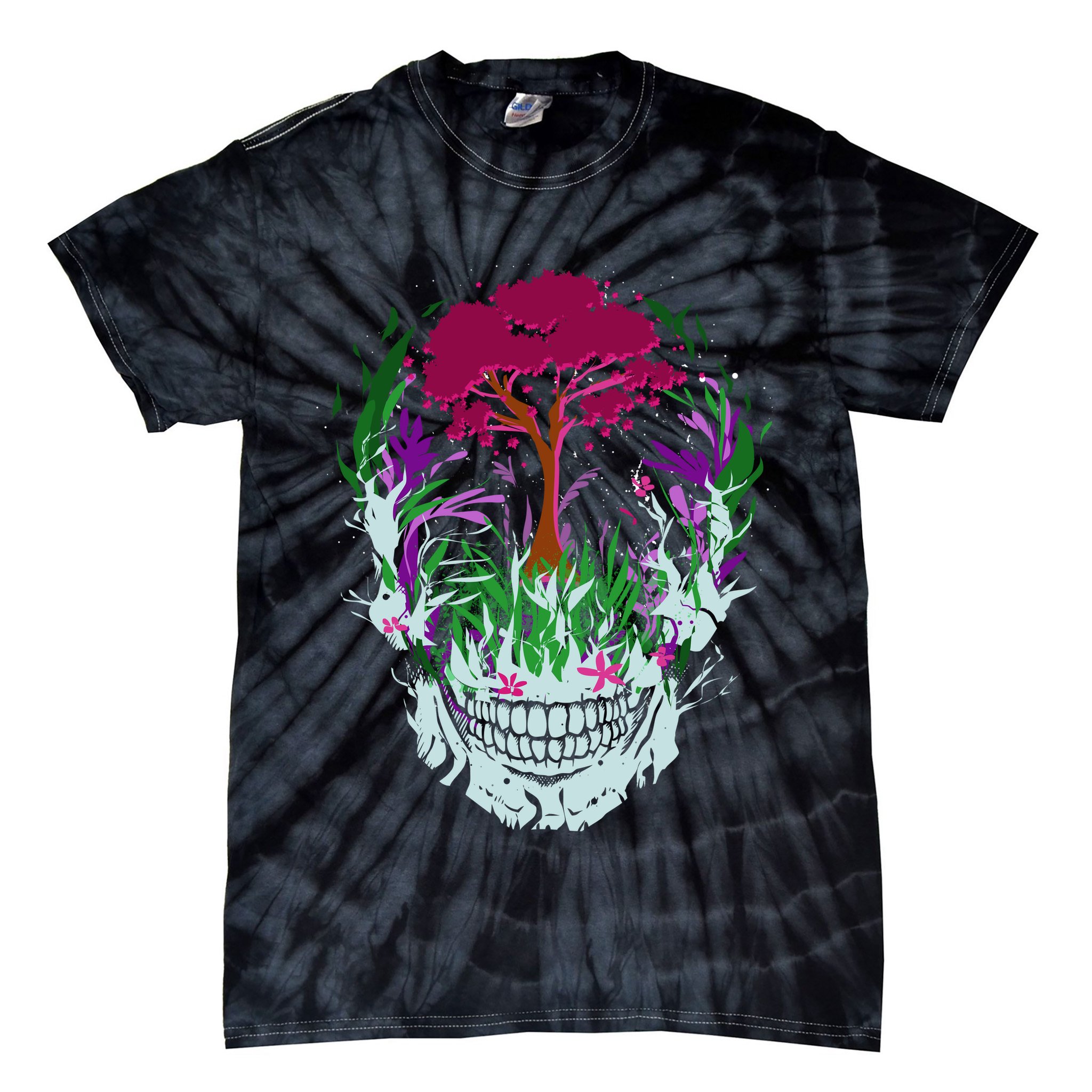Skull Of Nature Tie-Dye T-Shirt