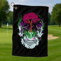 Skull Of Nature Golf Towel
