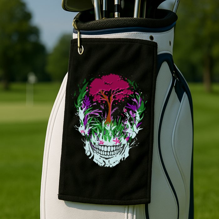 Skull Of Nature Golf Towel