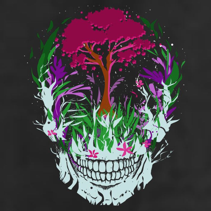 Skull Of Nature Golf Towel