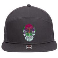 Skull Of Nature 7 Panel Mesh Trucker Snapback Hat