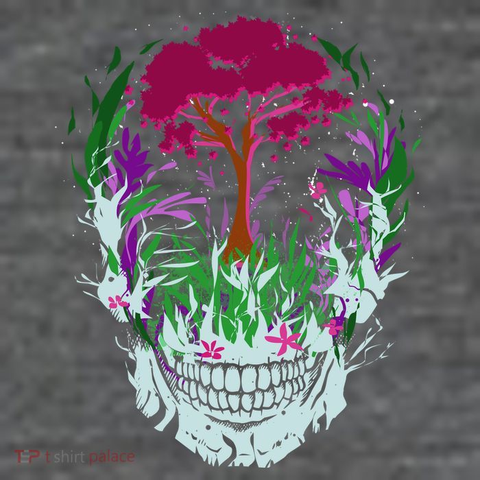 Skull Of Nature Button
