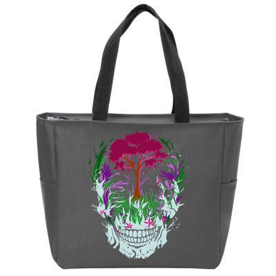 Skull Of Nature Zip Tote Bag