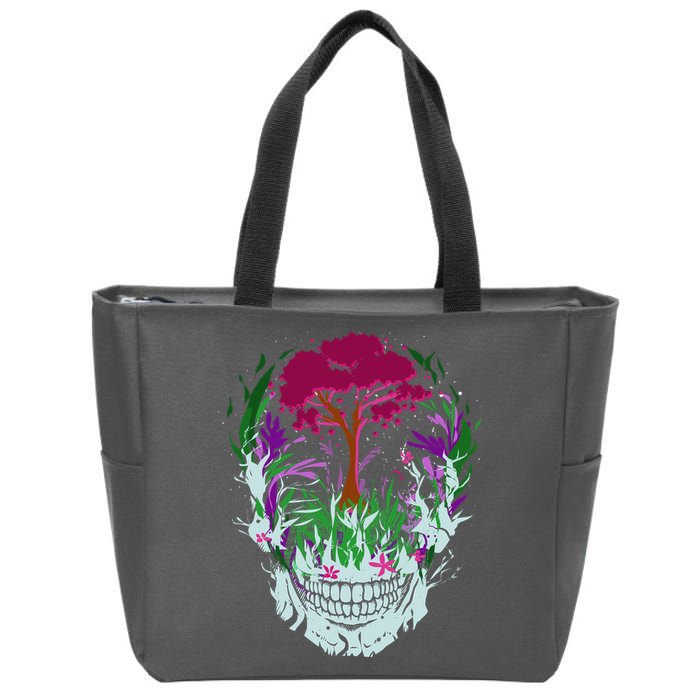 Skull Of Nature Zip Tote Bag