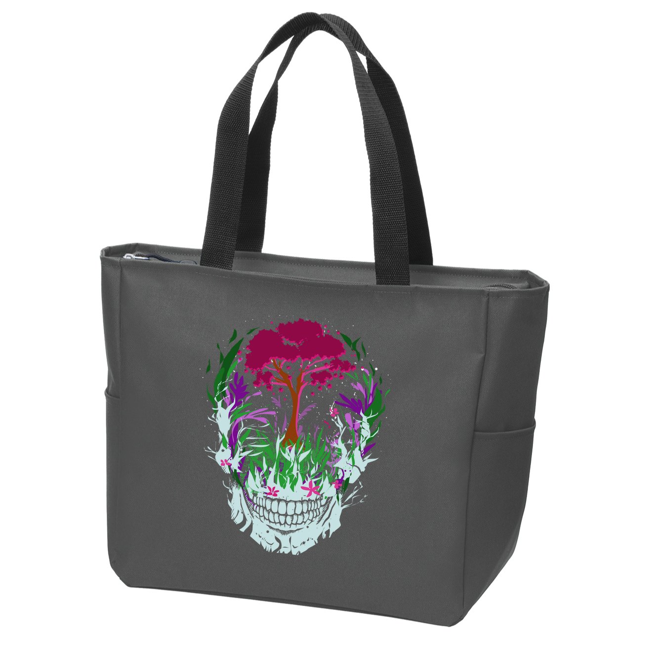 Skull Of Nature Zip Tote Bag