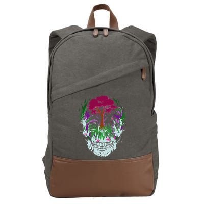 Skull Of Nature Cotton Canvas Backpack