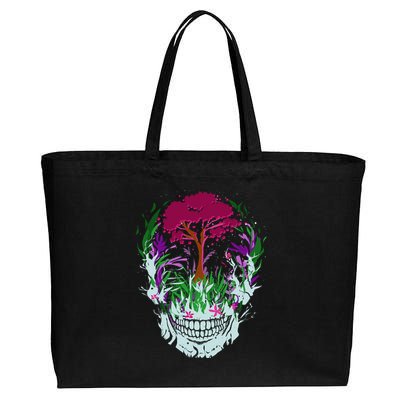 Skull Of Nature Cotton Canvas Jumbo Tote