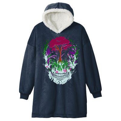 Skull Of Nature Hooded Wearable Blanket