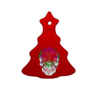 Skull Of Nature Ceramic Tree Ornament