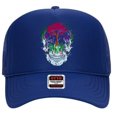 Skull Of Nature High Crown Mesh Back Trucker Hat