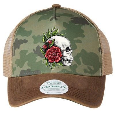 Skull Roses Legacy Tie Dye Trucker Hat